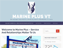 Tablet Screenshot of marineplusvt.com